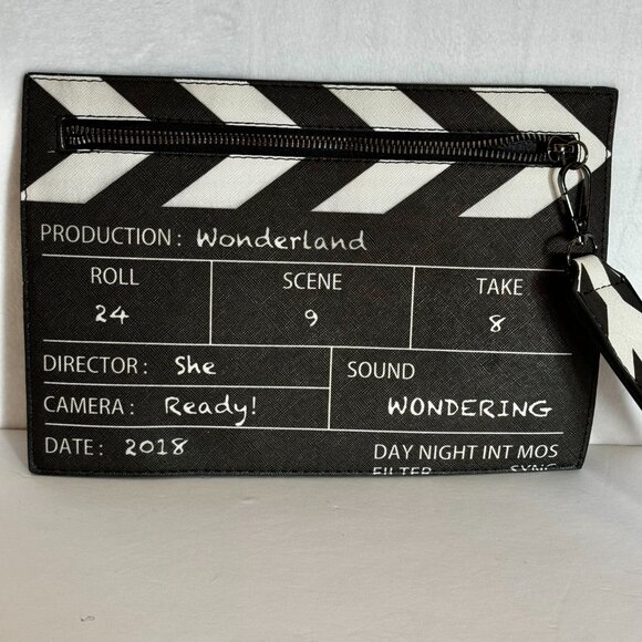 Movie Table Clapper Board Shoulder Bag
Scene Film Zipper Handbag Purse Trench - Picture 2 of 9